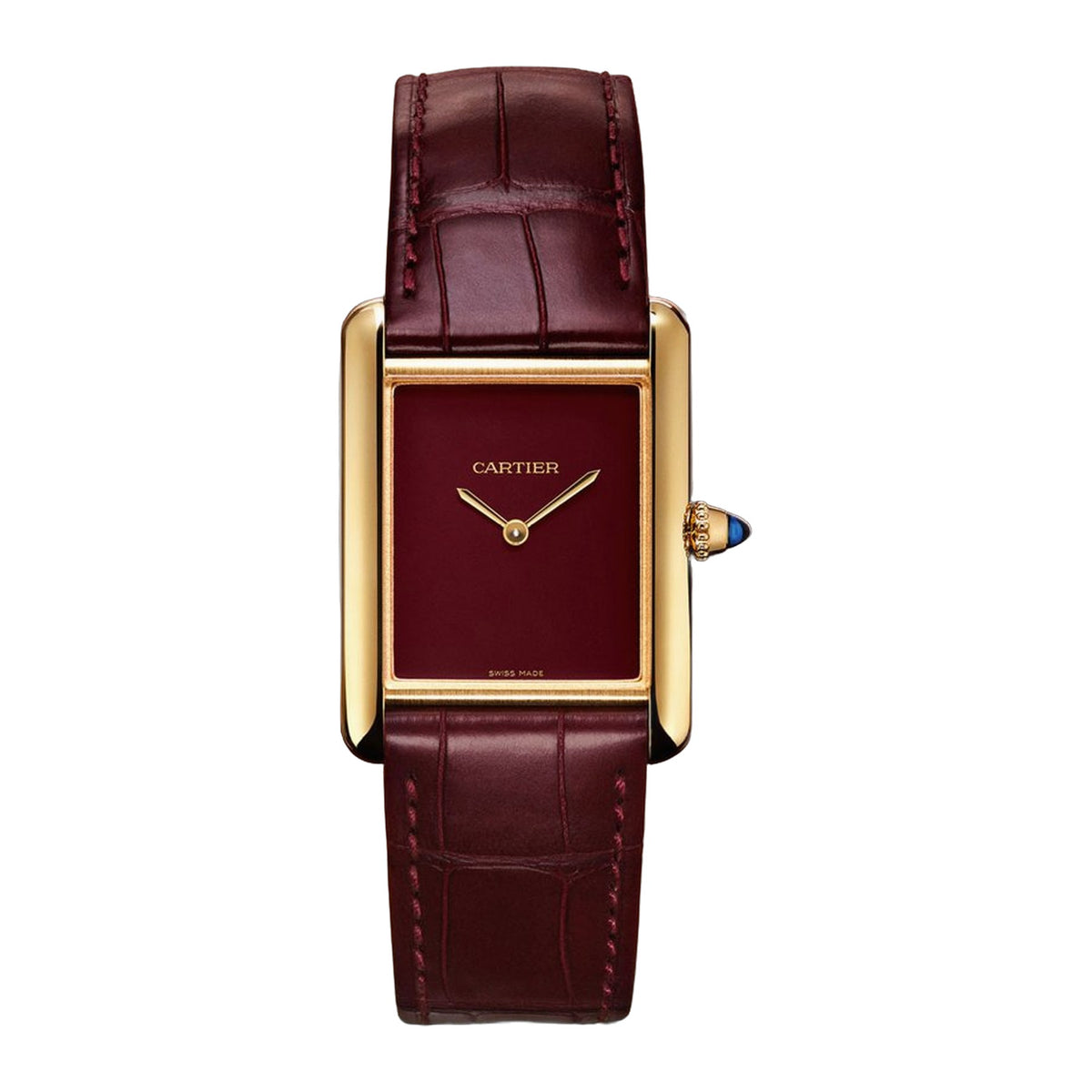 Cartier Tank Louis Cartier Burgundy Dial, reference WGTA0134