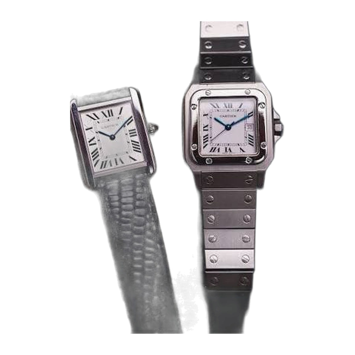 Cartier Tank Louis and Santos de Cartier pair